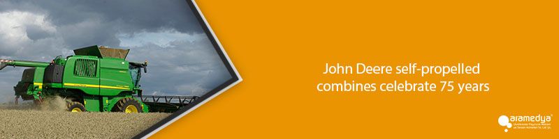 John Deere self-propelled combines celebrate 75 years