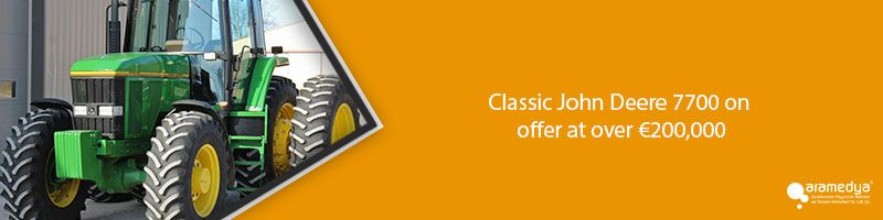 Classic John Deere 7700 on offer at over €200,000